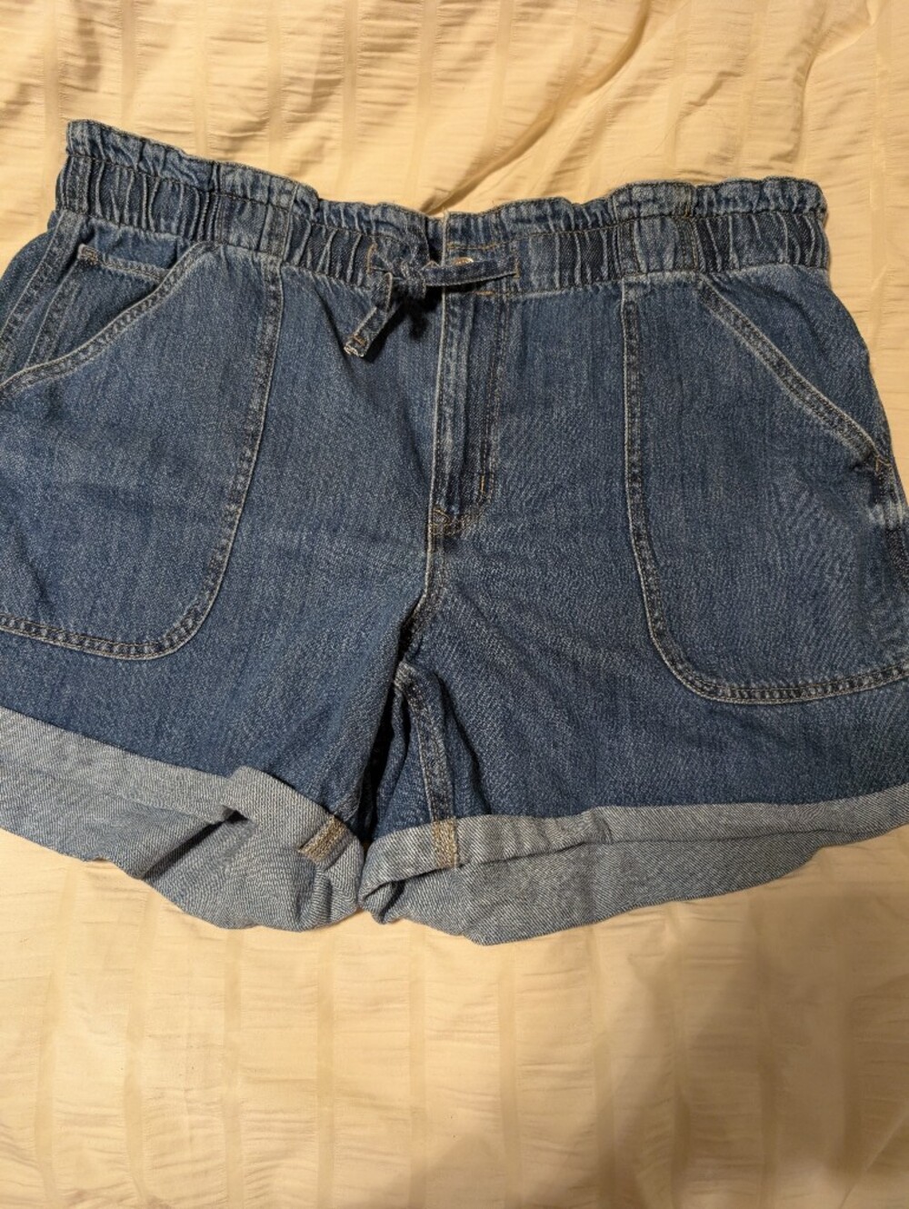 Maurices Blue Women's Denim Short with Rolled Hem